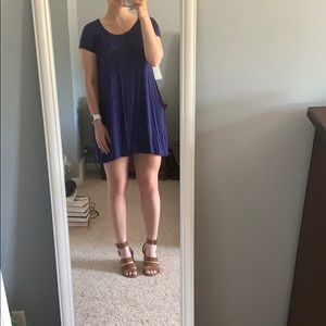 Lulus Navy T-shirt Dress